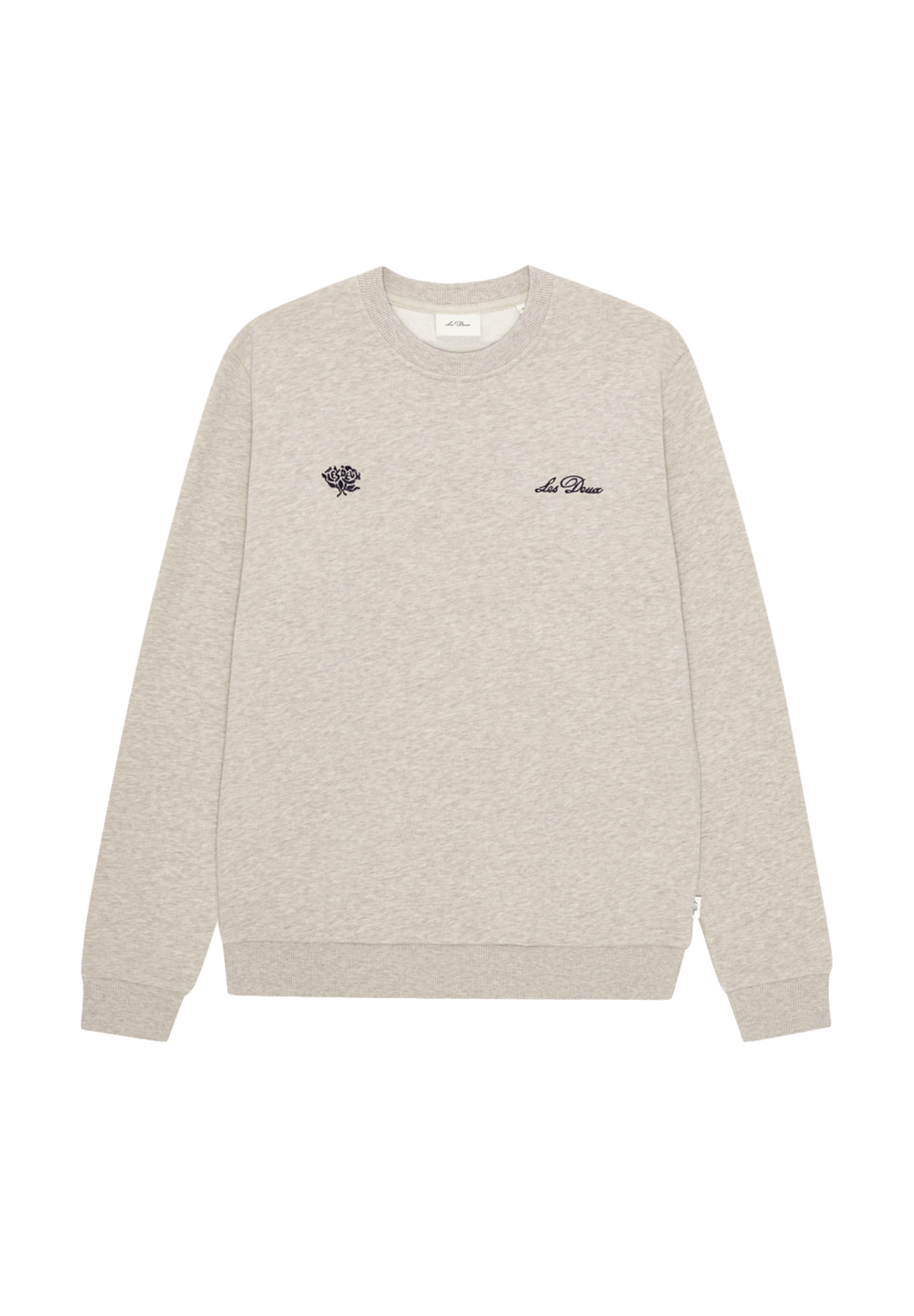 Sweat-shirt Les Deux en beige : devant
