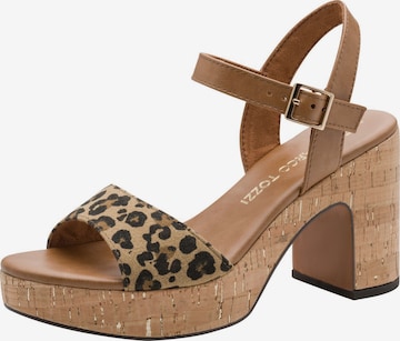 MARCO TOZZI Sandale in Braun: Vorderseite