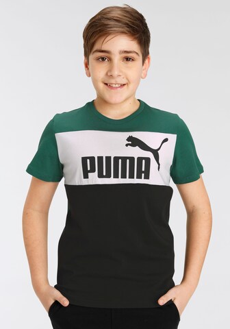 PUMA T-Shirt 'Essentials+' in Grün: predná strana