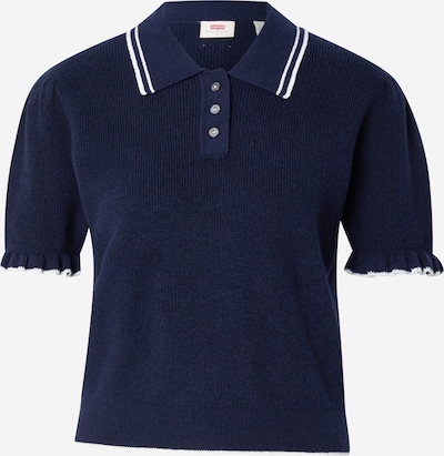 XS dydžio Megztinis 'Super Soft Summer Ss Polo' iš LEVI'S ®, spalva – tamsiai mėlyna / balta, Prekių apžvalga