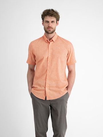 LERROS Regular fit Overhemd in Oranje: voorkant