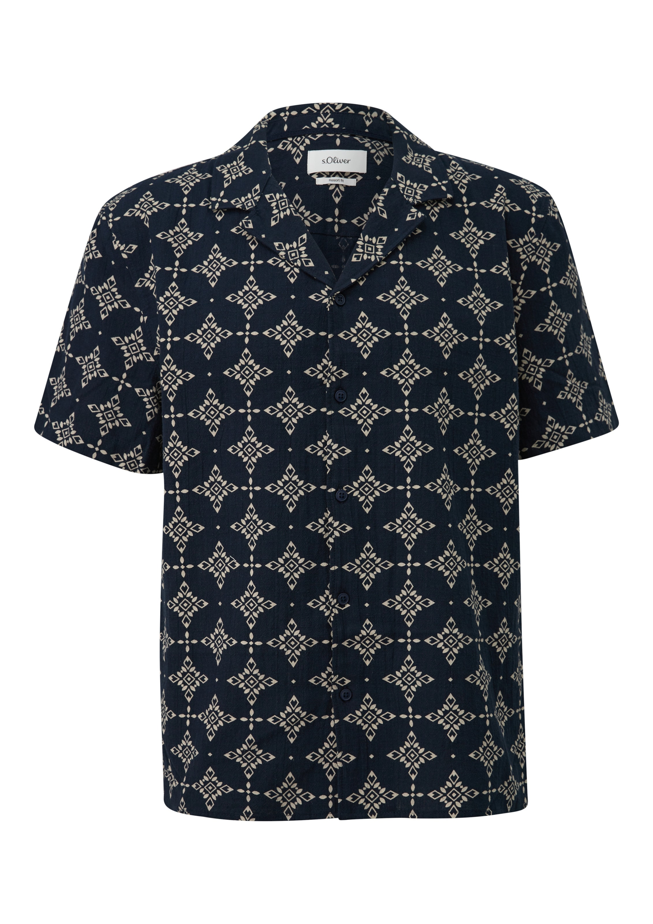 s.Oliver Regular fit Button Up Shirt in Blue: front