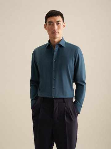 SEIDENSTICKER Slim fit Business shirt in Blue: front