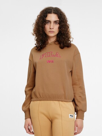 FILA Sweatshirt 'TOYONAKA' in Bruin: voorkant