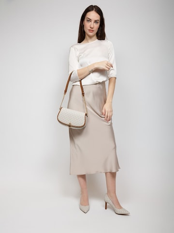 Michael Kors - Bolso de mano 'Mila Medium East-West Sling Messenger' en beige