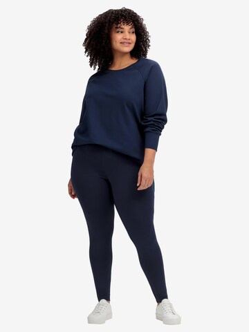 SHEEGO Skinny Workout Pants in Blue