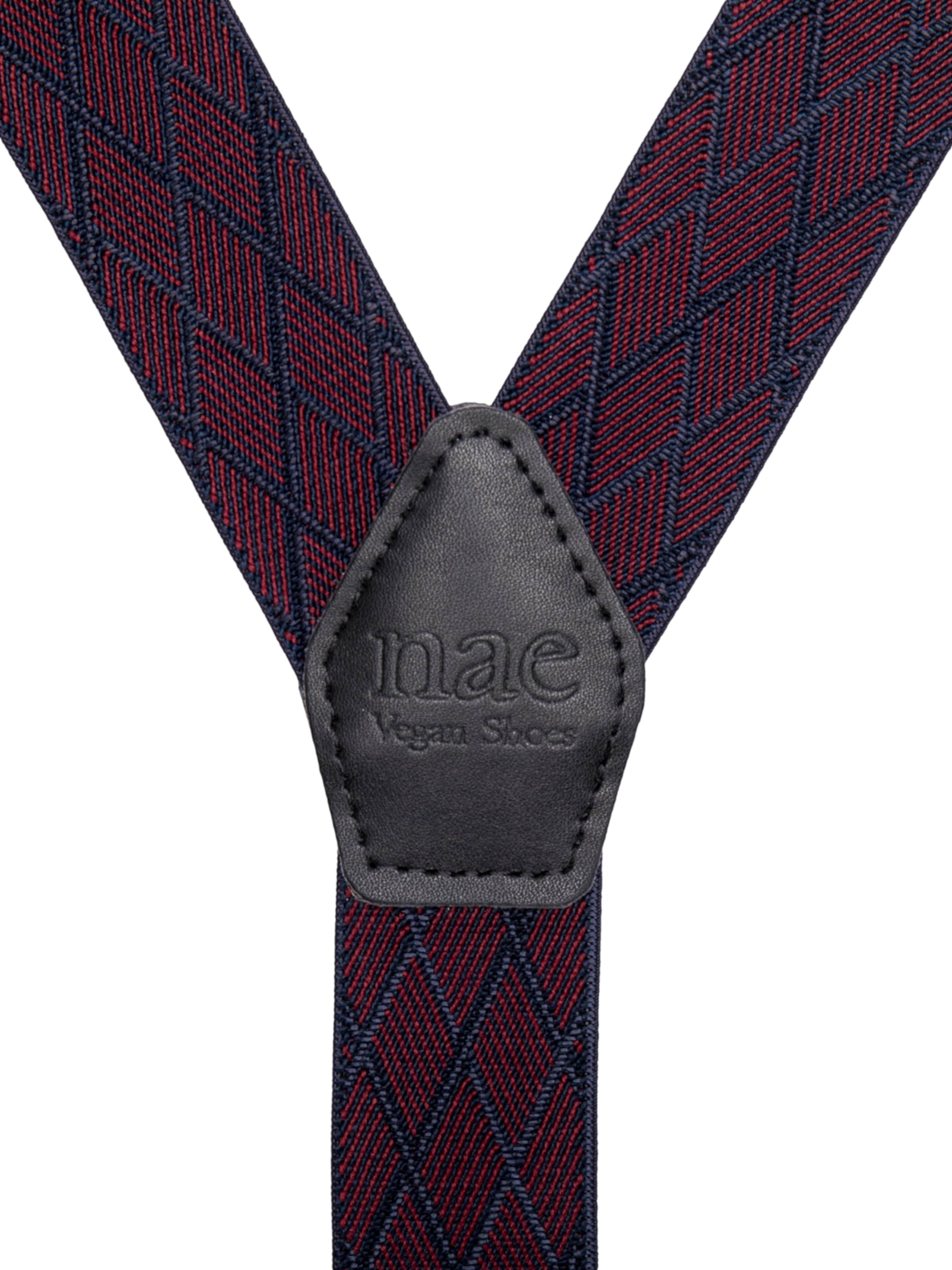 Bretelles de pantalon 'Theo' nae Vegan Shoes en rouge