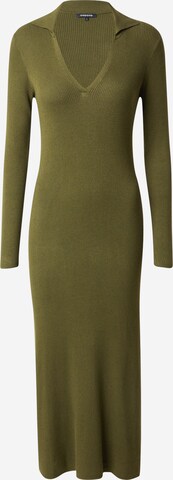 BONOBO Knitted dress in Green: front