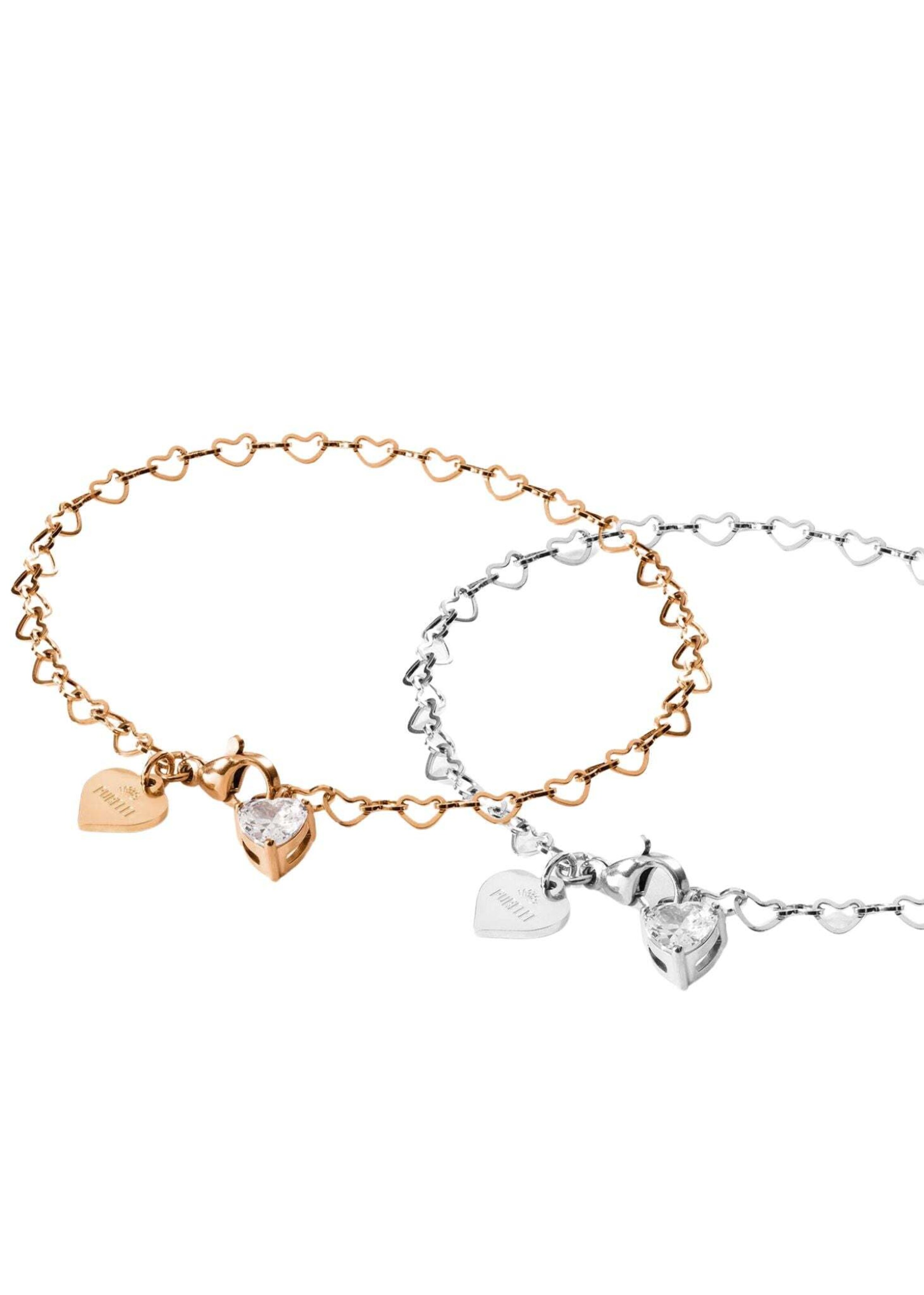 Parure de bijoux 'Endless Love' PURELEI en argent : devant