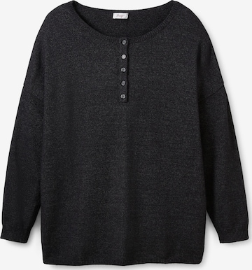 SHEEGO Sweter w kolorze czarny: przód