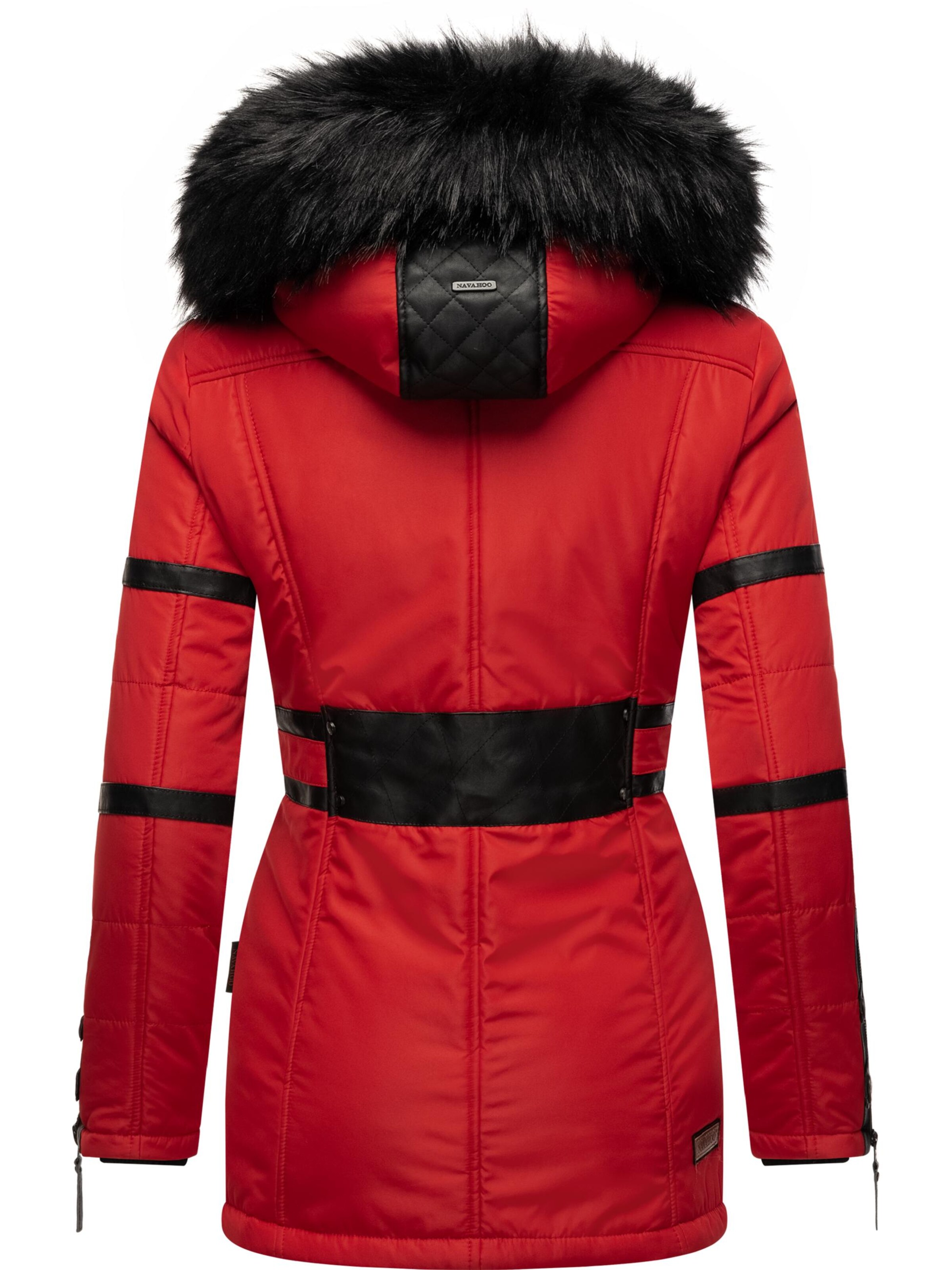 NAVAHOO Zimná bunda 'Moon' - Červená