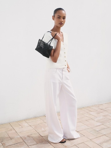 MANGO Knit cardigan 'CAMILA' in White