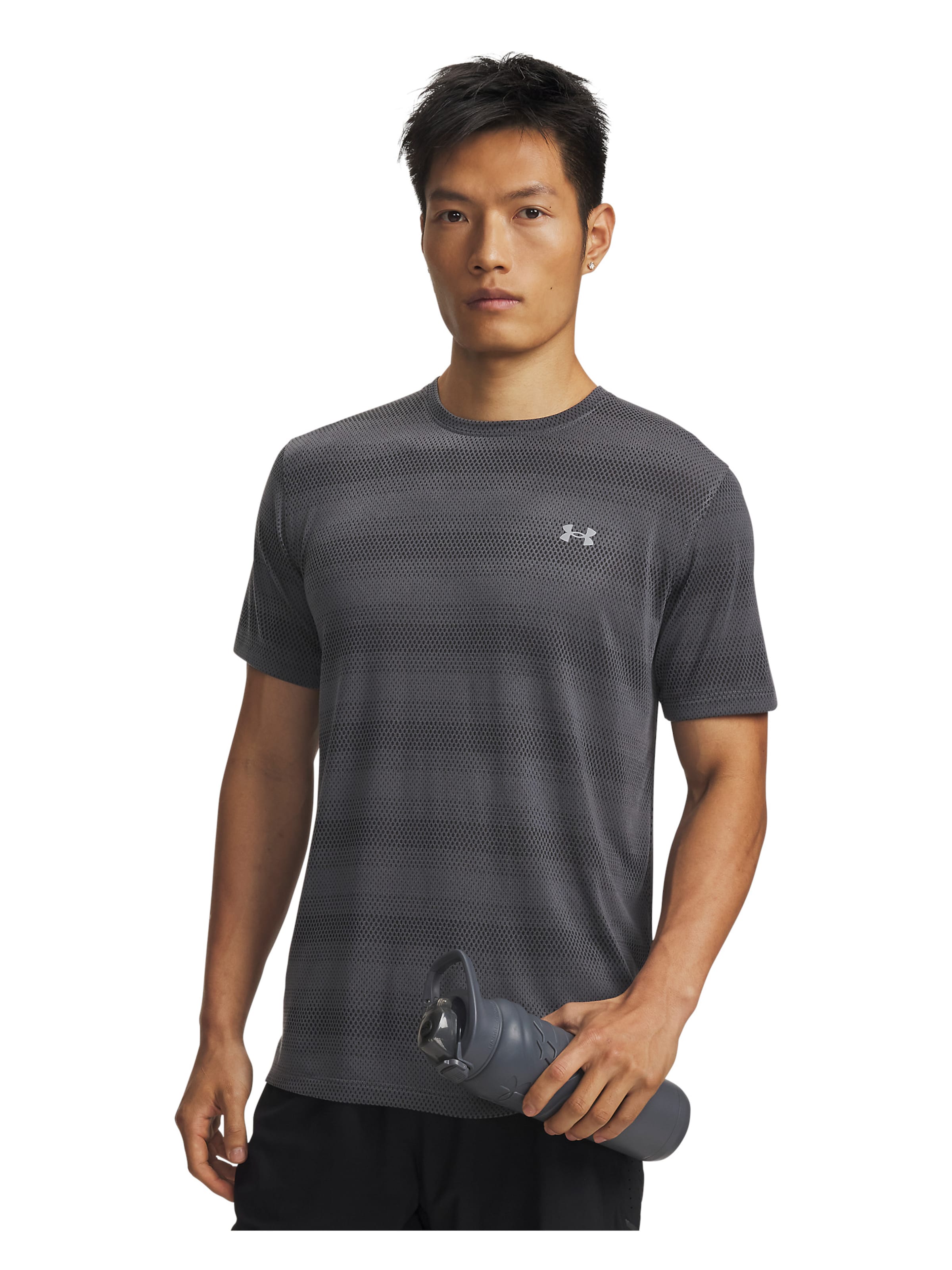 UNDER ARMOUR Performance shirt 'Velociti' in Grey: front