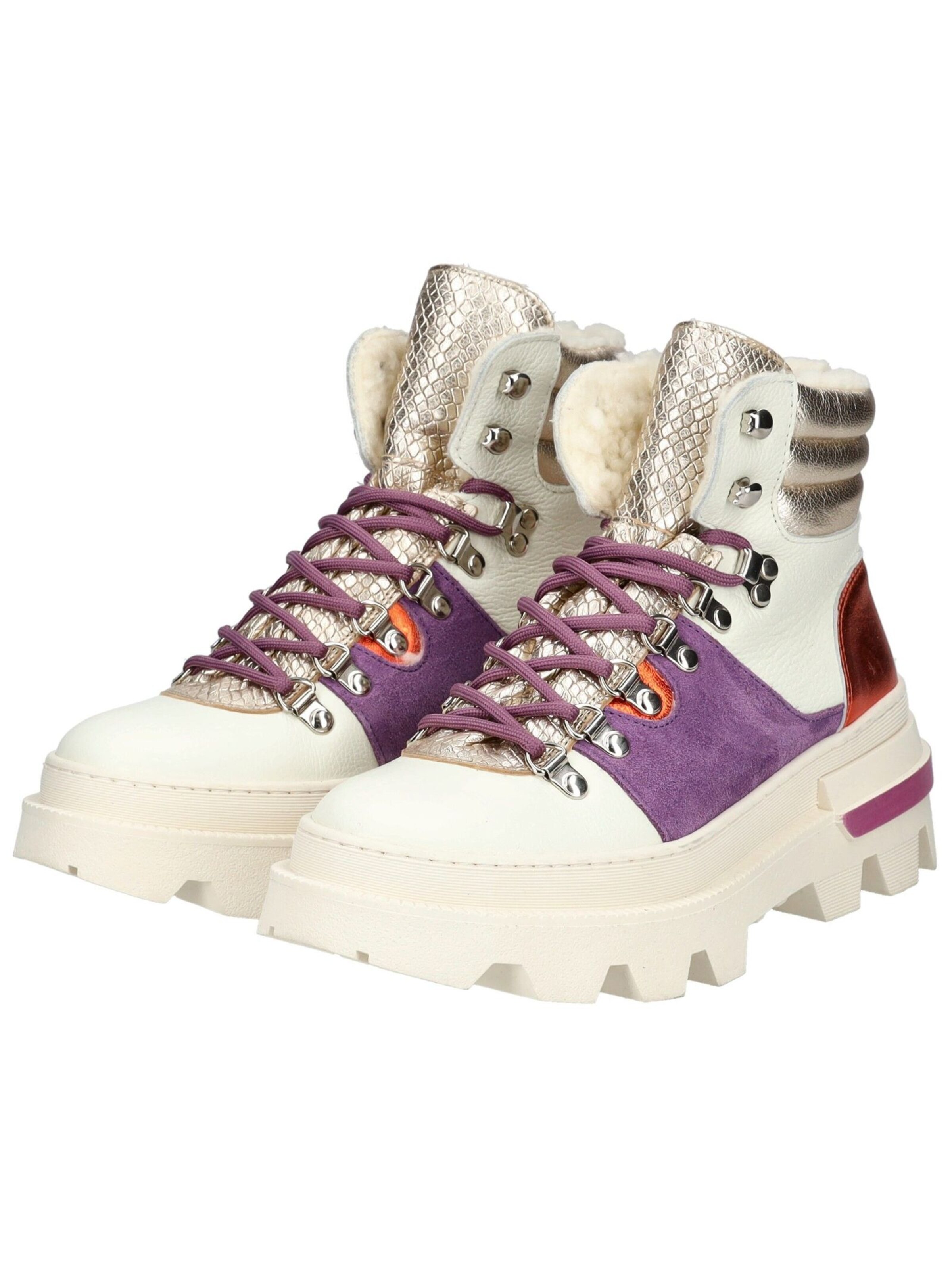 Bottines à lacets LAZAMANI en violet