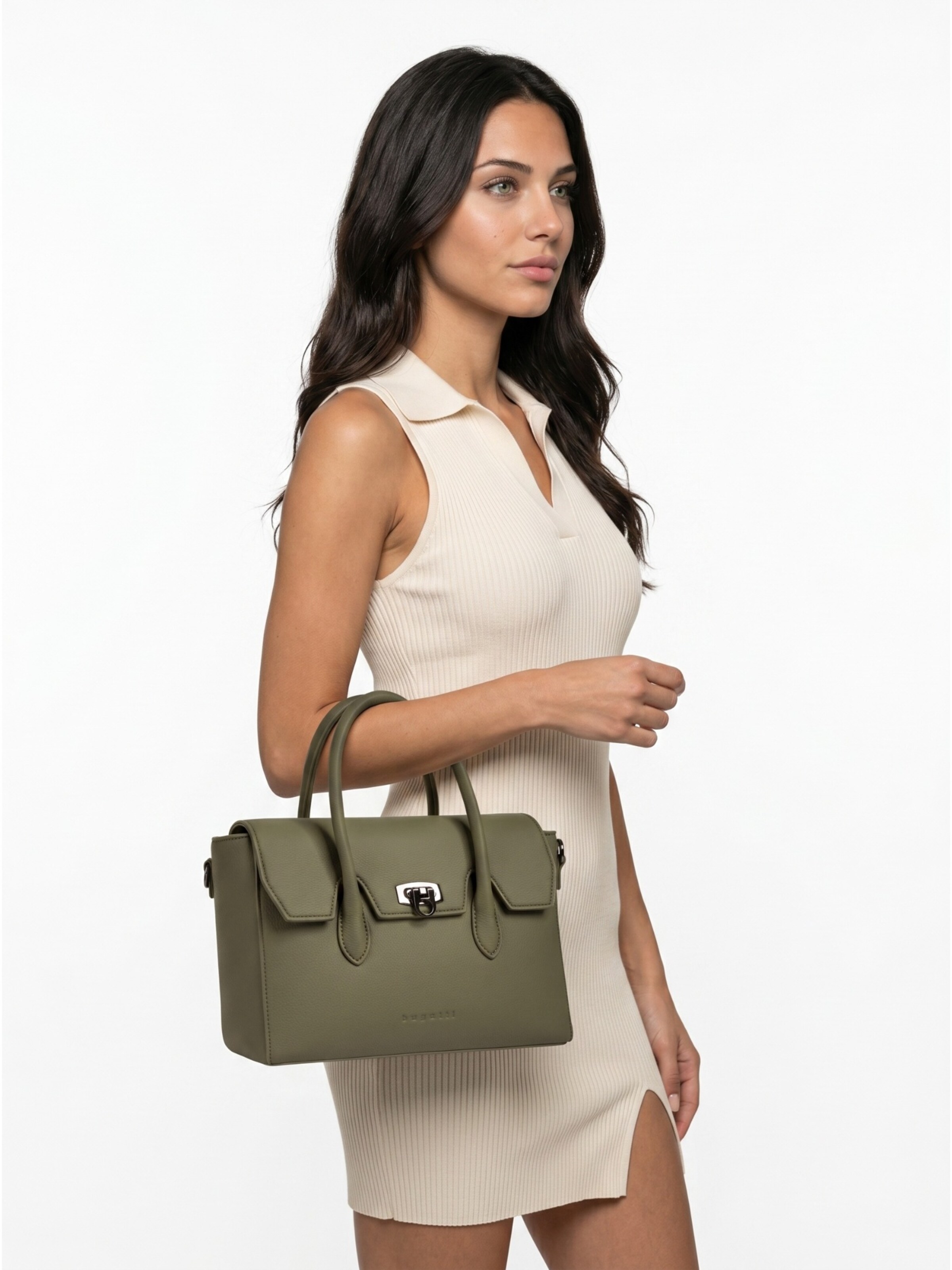 bugatti Handtasche 'IRIA'‌‌‌‌‌‌‌‌‌ in Grün: Vorderseite