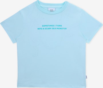 KNOT Shirt 'I am an Octopus' in Blauw: voorkant