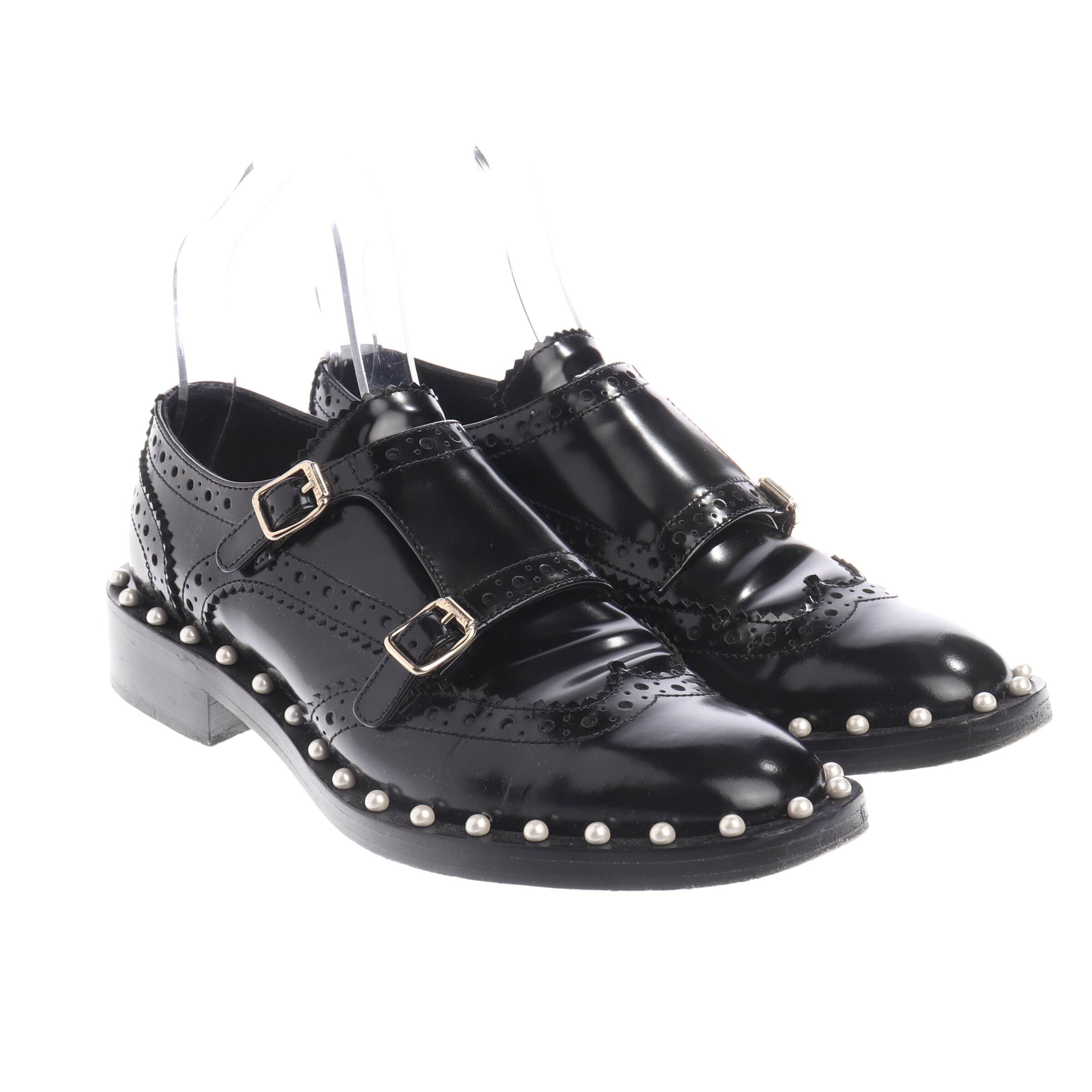 Twin Set Flats & Loafers in 36 in Black: front