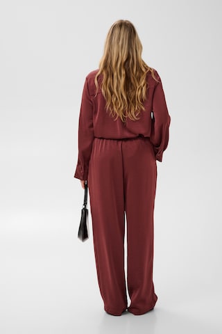 KAFFE CURVE Loose fit Pants in Red