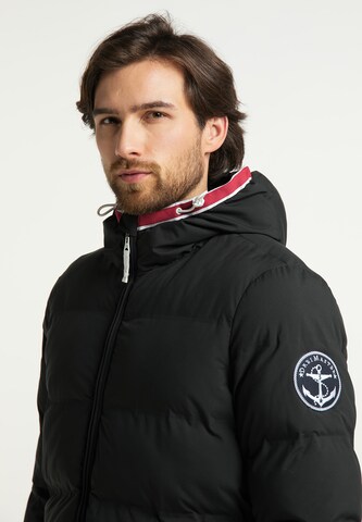 DreiMaster Maritim Winterparka in Schwarz