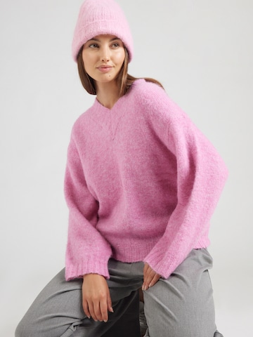Pull-over 'East' AMERICAN VINTAGE en rose : devant