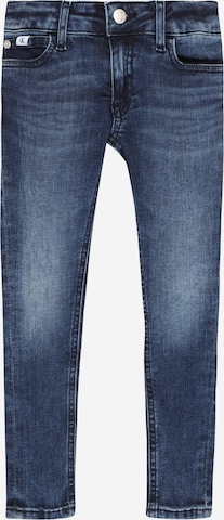 Calvin Klein Jeans Skinny Fit Дънки в синьо: отпред