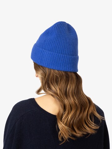 Rainbow Cashmere Beanie in Blue