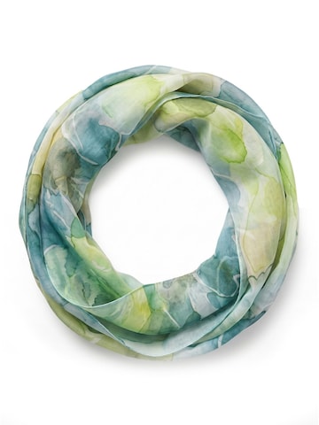 styleBREAKER Schlauchschal 'Aquarell Loop Floral'‌‌‌‌‌‌ in Grün: Vorderseite