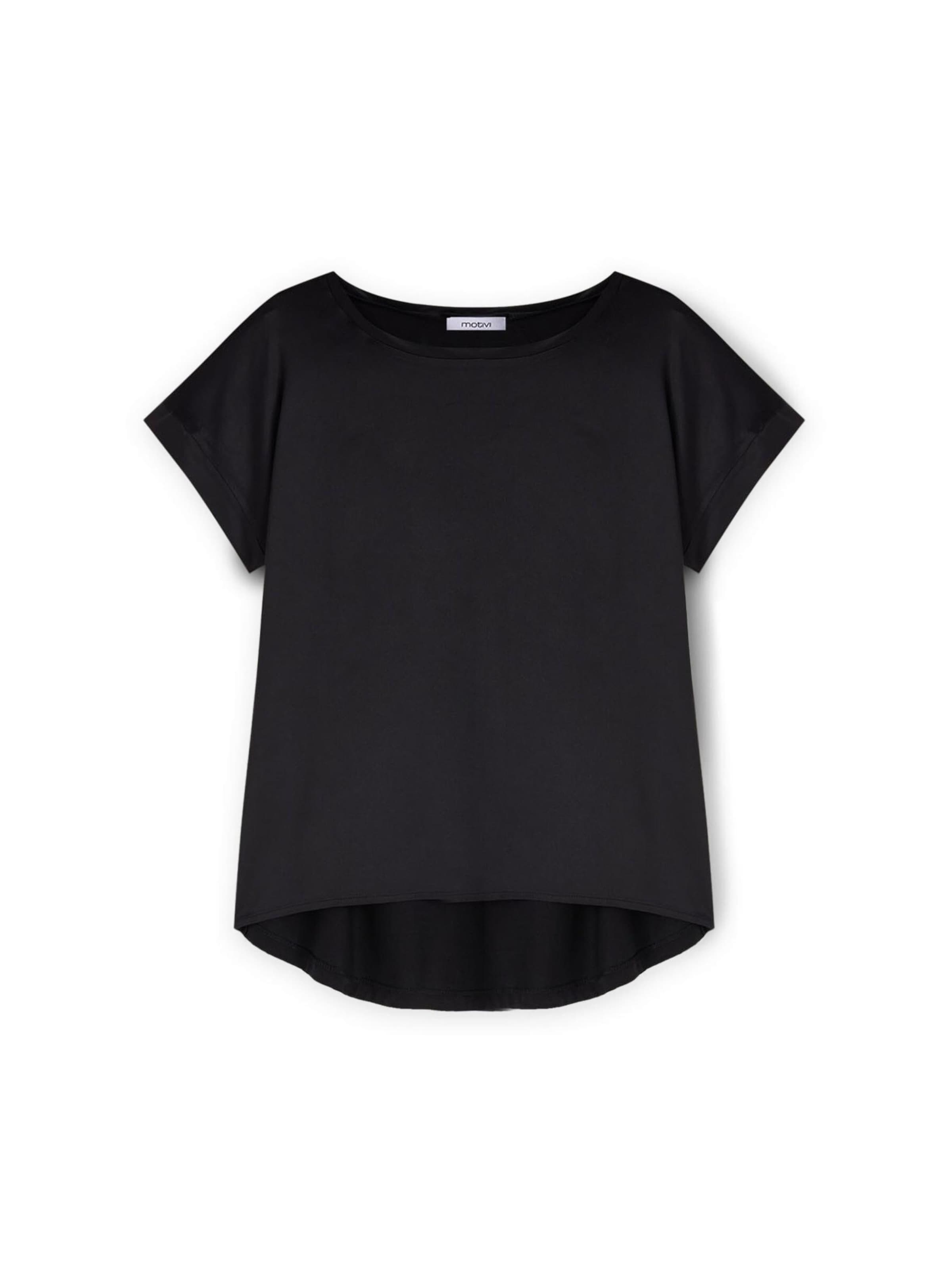 MOTIVI Top in Zwart: voorkant