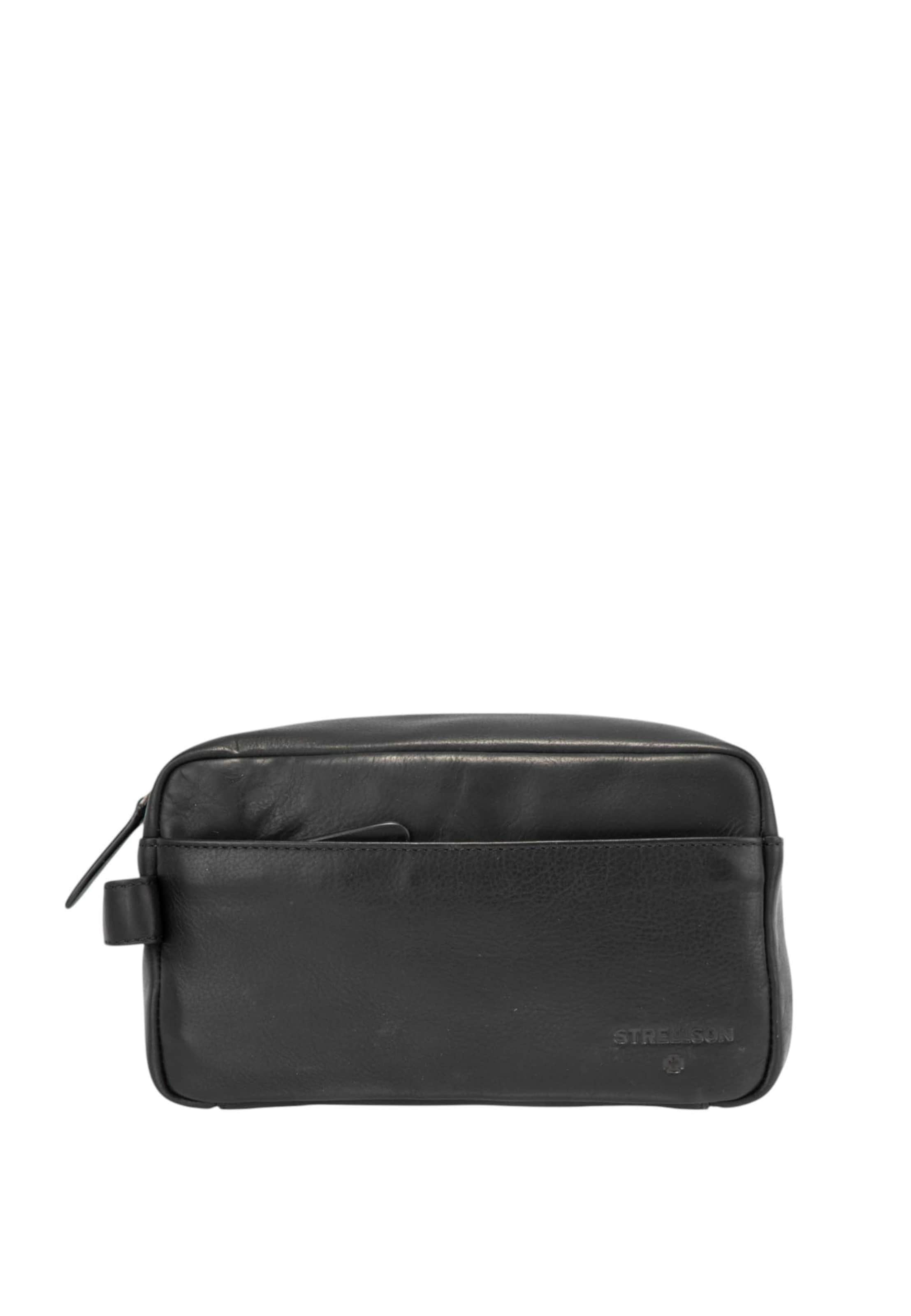 STRELLSON - Mala de higiene 'Stratford 2.0 Dick' em preto: frente