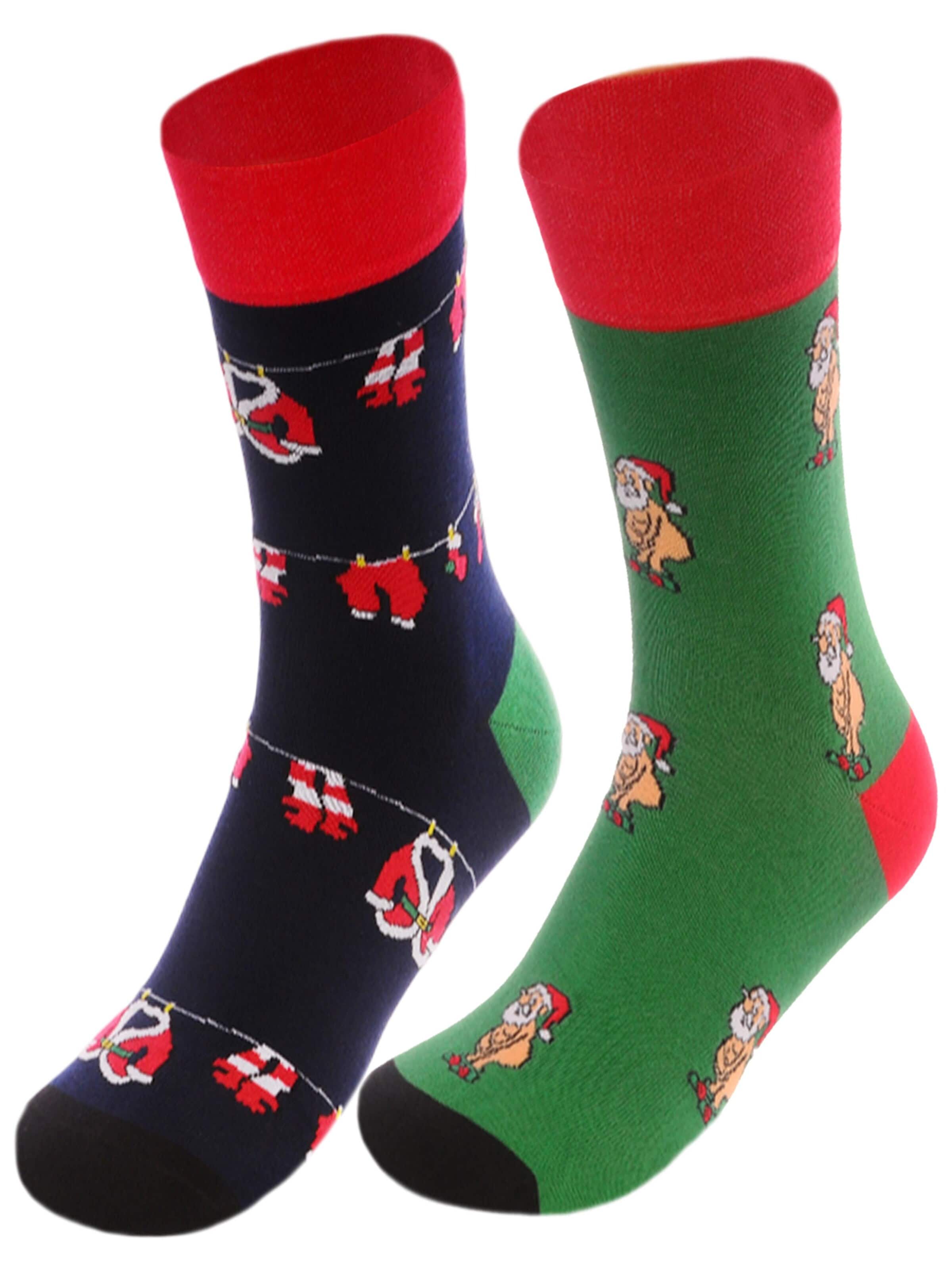 La Bortini Socks in Green: front