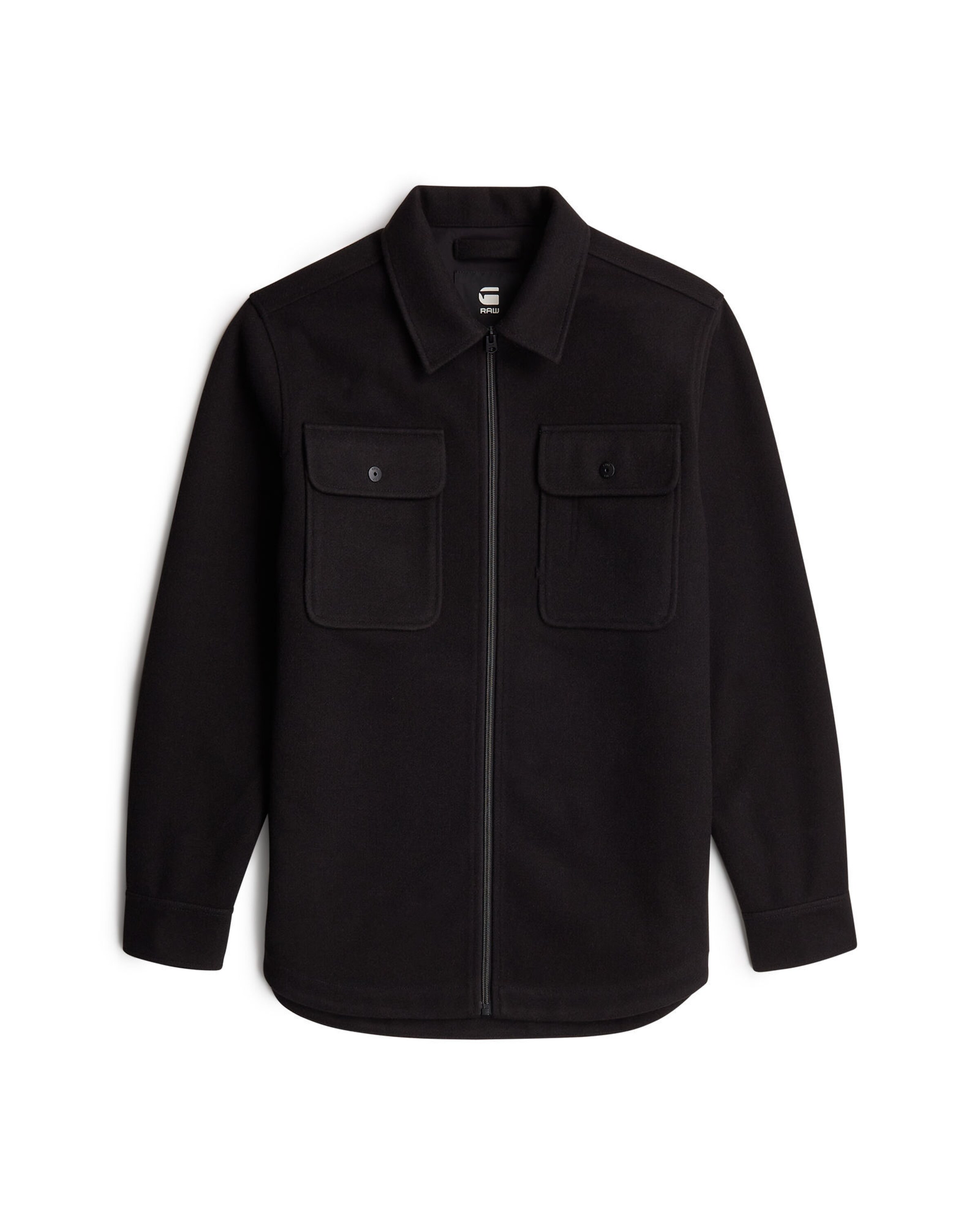 G-STAR Regular fit Button Up Shirt in Black: front