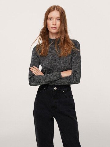 MANGO Sweater 'Shinyc' in Black: front