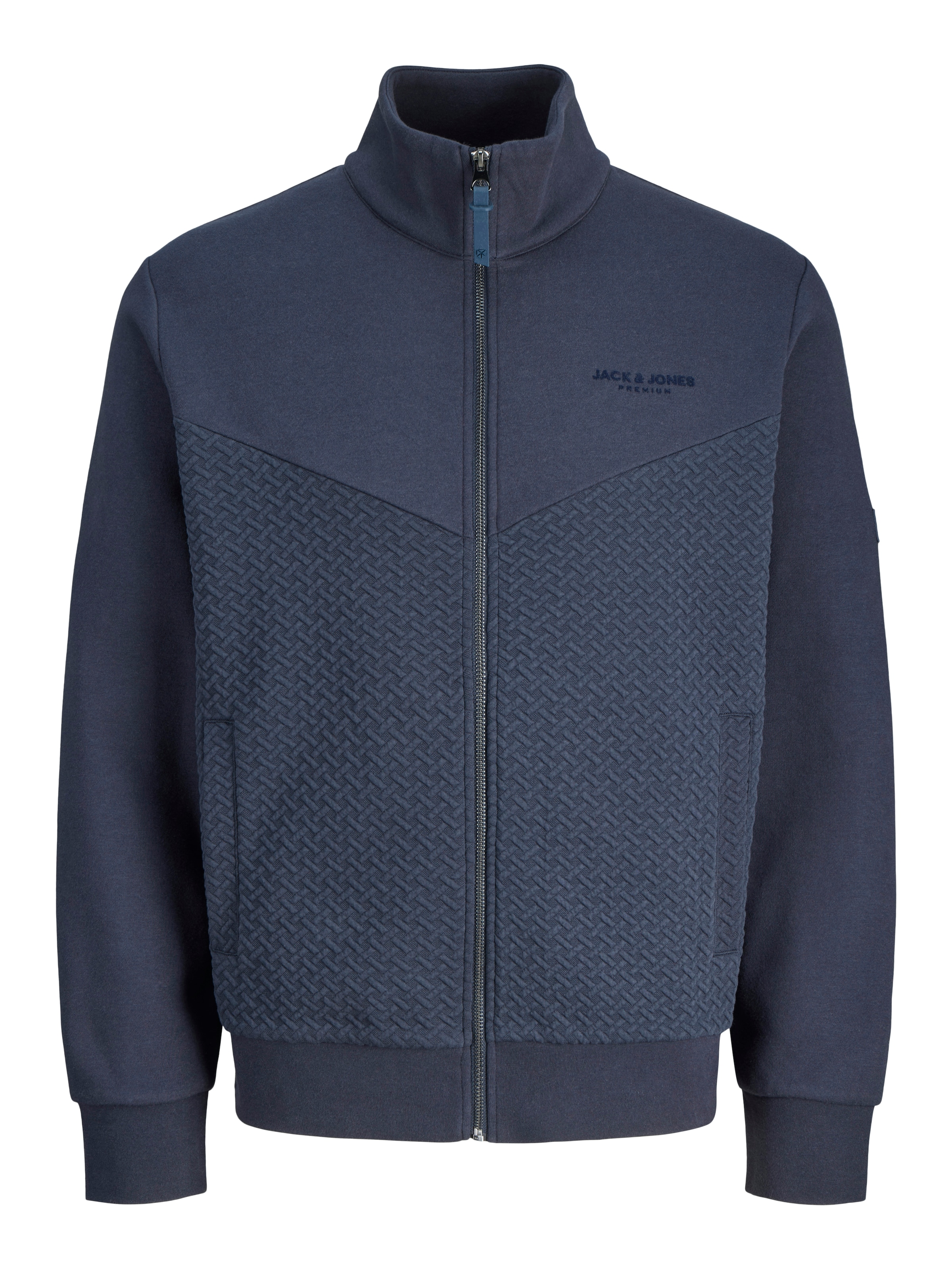 Jack & Jones Premium Sweatjacke 'JPRBLUFRANKIE' in Blau: Vorderseite