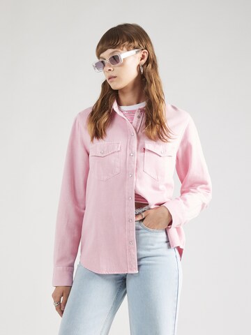 LEVI'S ® Blus 'Iconic Western' i rosa: framsida