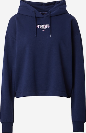Tommy Jeans Sweat-shirt 'ESSENTIAL' en marine / rose clair / rouge / blanc, Vue avec produit