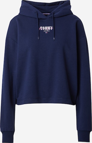 Tommy Jeans Mikina 'ESSENTIAL' - Modrá: predná strana