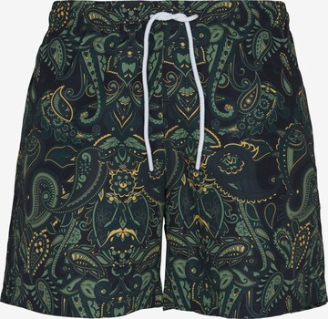 Shorts de bain Urban Classics en vert : devant