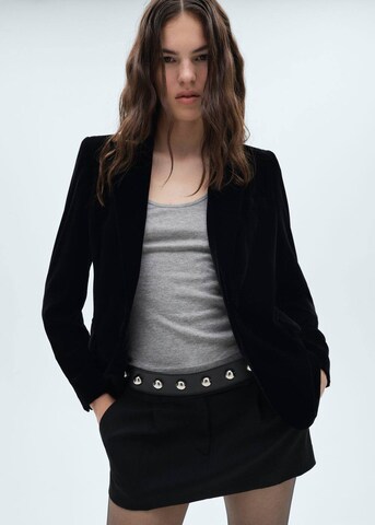 MANGO Blazer 'Combi' in Schwarz: Vorderseite
