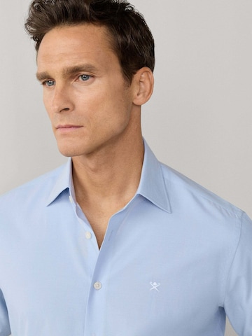Hackett London Regular Fit Hemd 'END ON END' in Blau