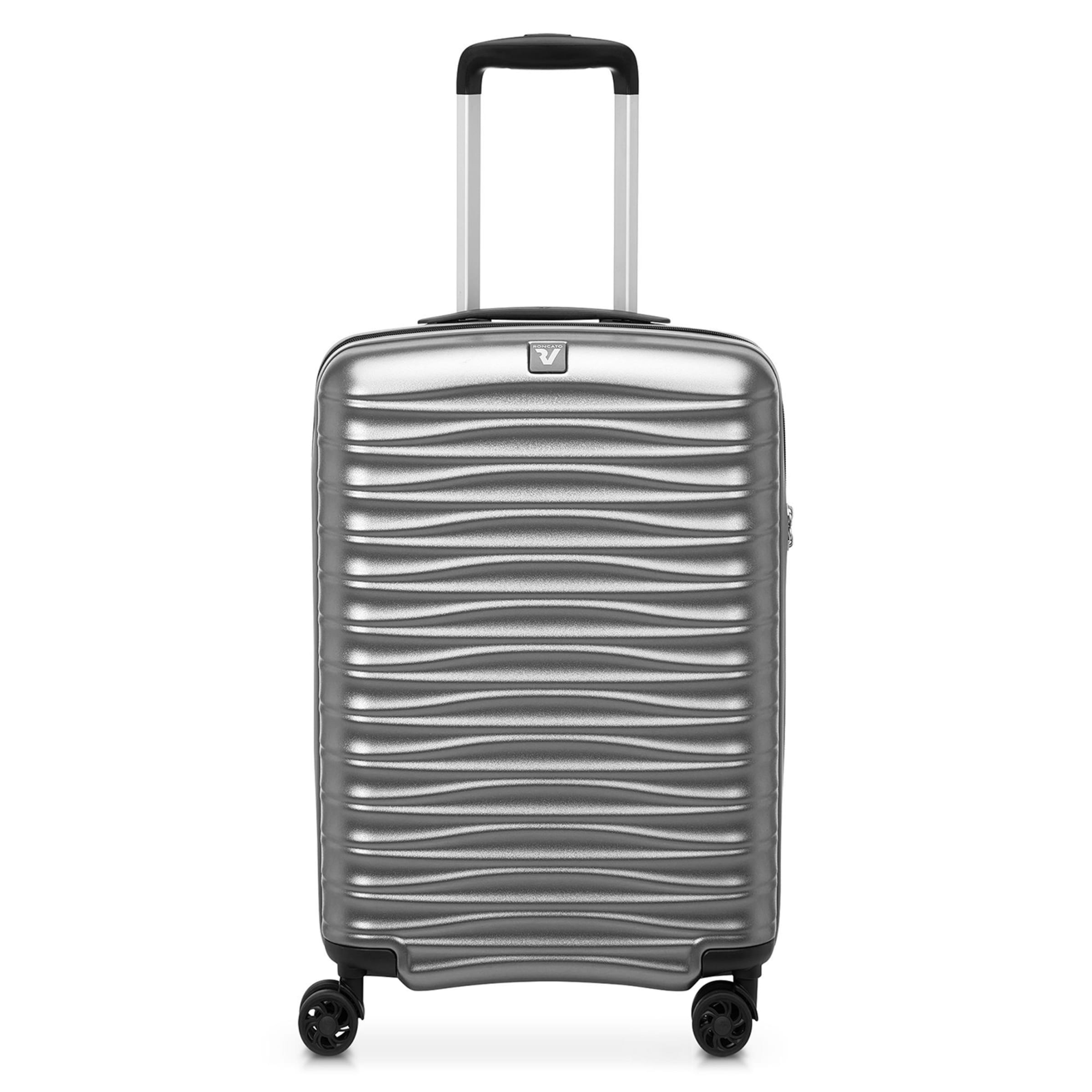 Roncato Trolley in Silber: Vorderseite
