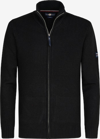 Petrol Industries Neuletakki värissä musta: etupuoli