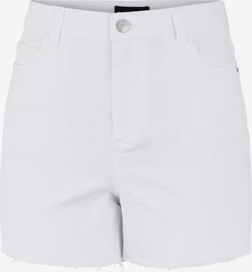 PIECES Regular Jeans 'Pacy' in White: front