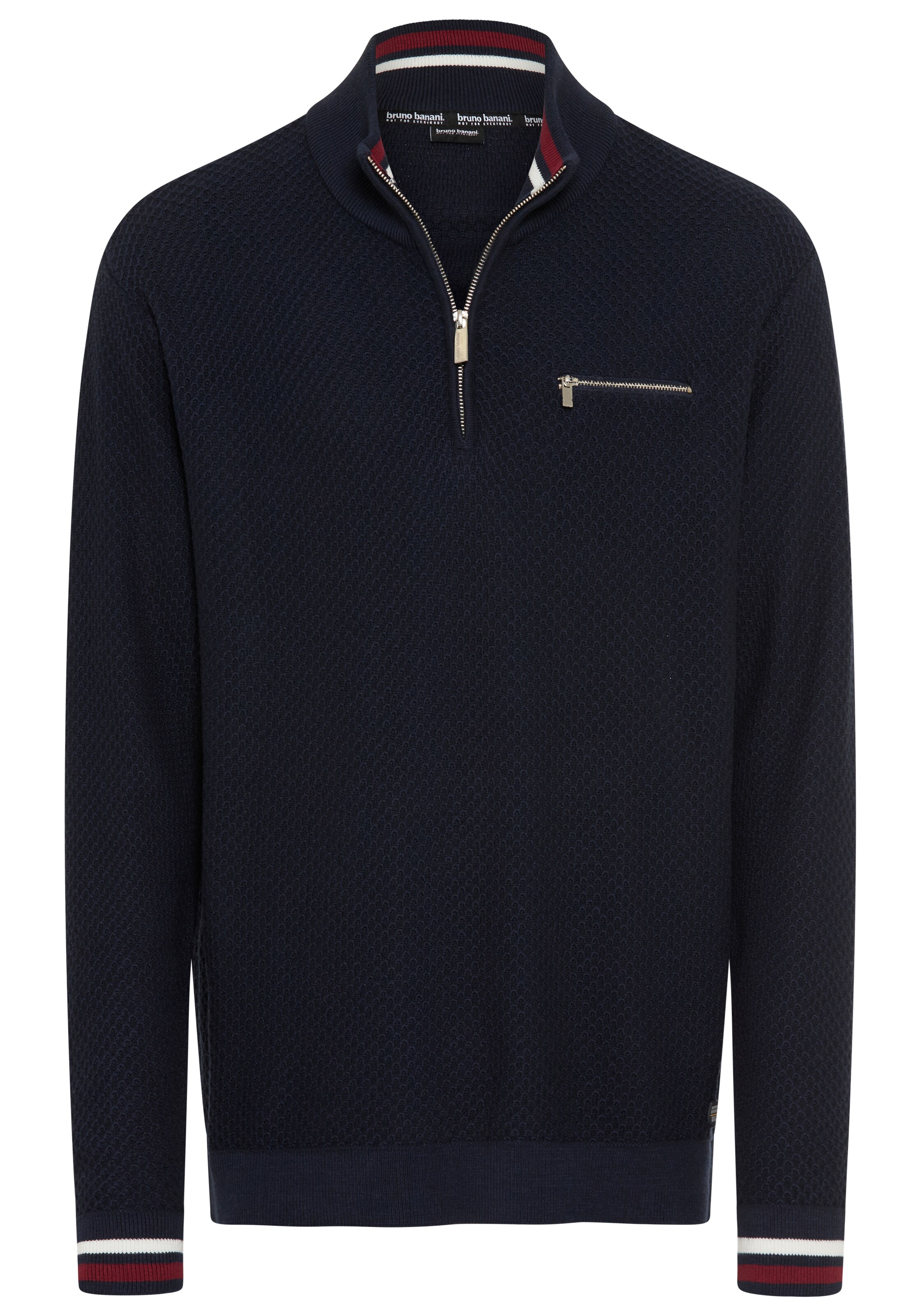 Bruno Banani LM Pullover in Blau: Vorderseite