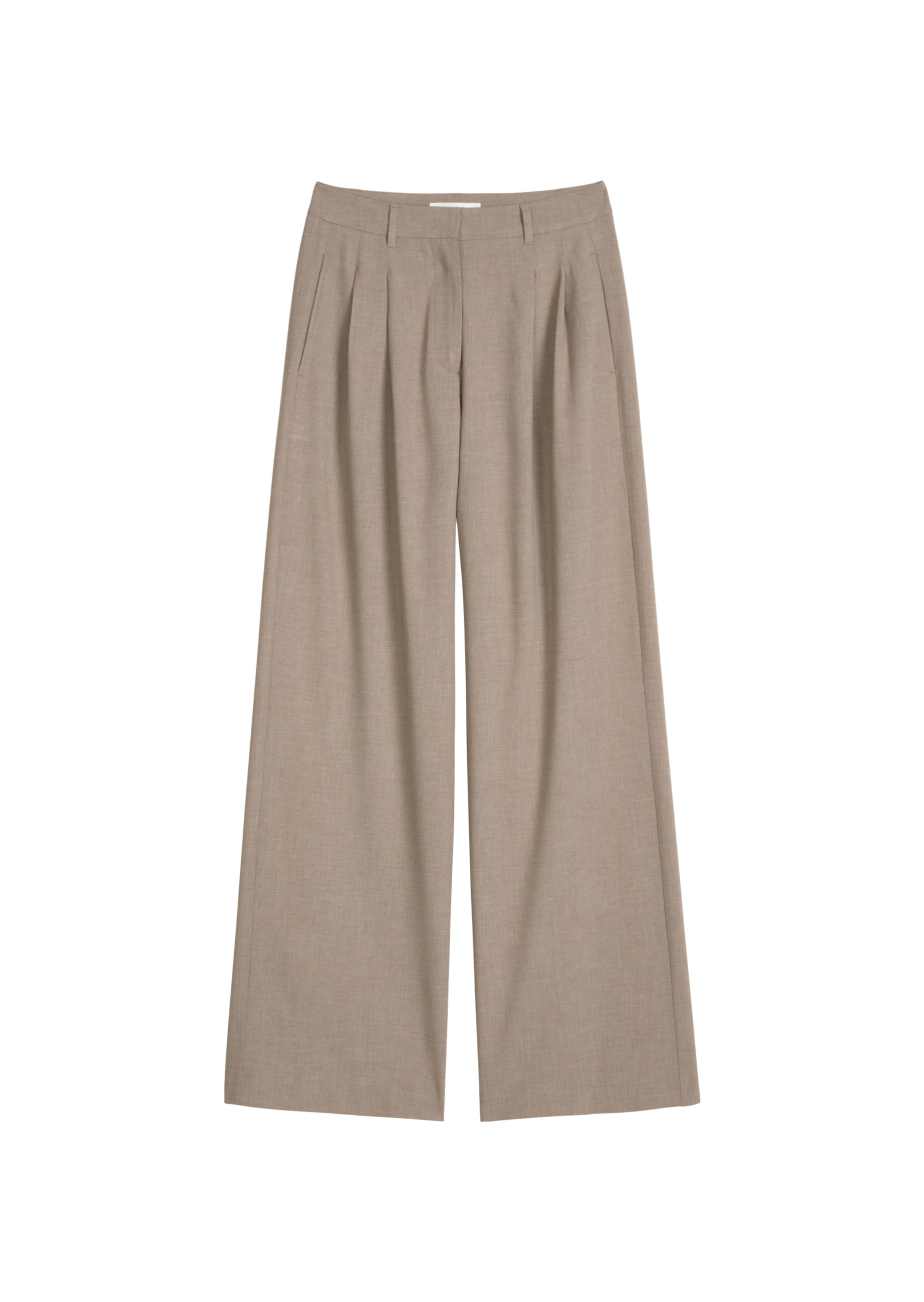 Marc O'Polo Wide Leg Hose in Braun: Vorderseite