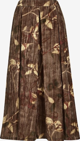 Jupe MADELEINE en marron : devant