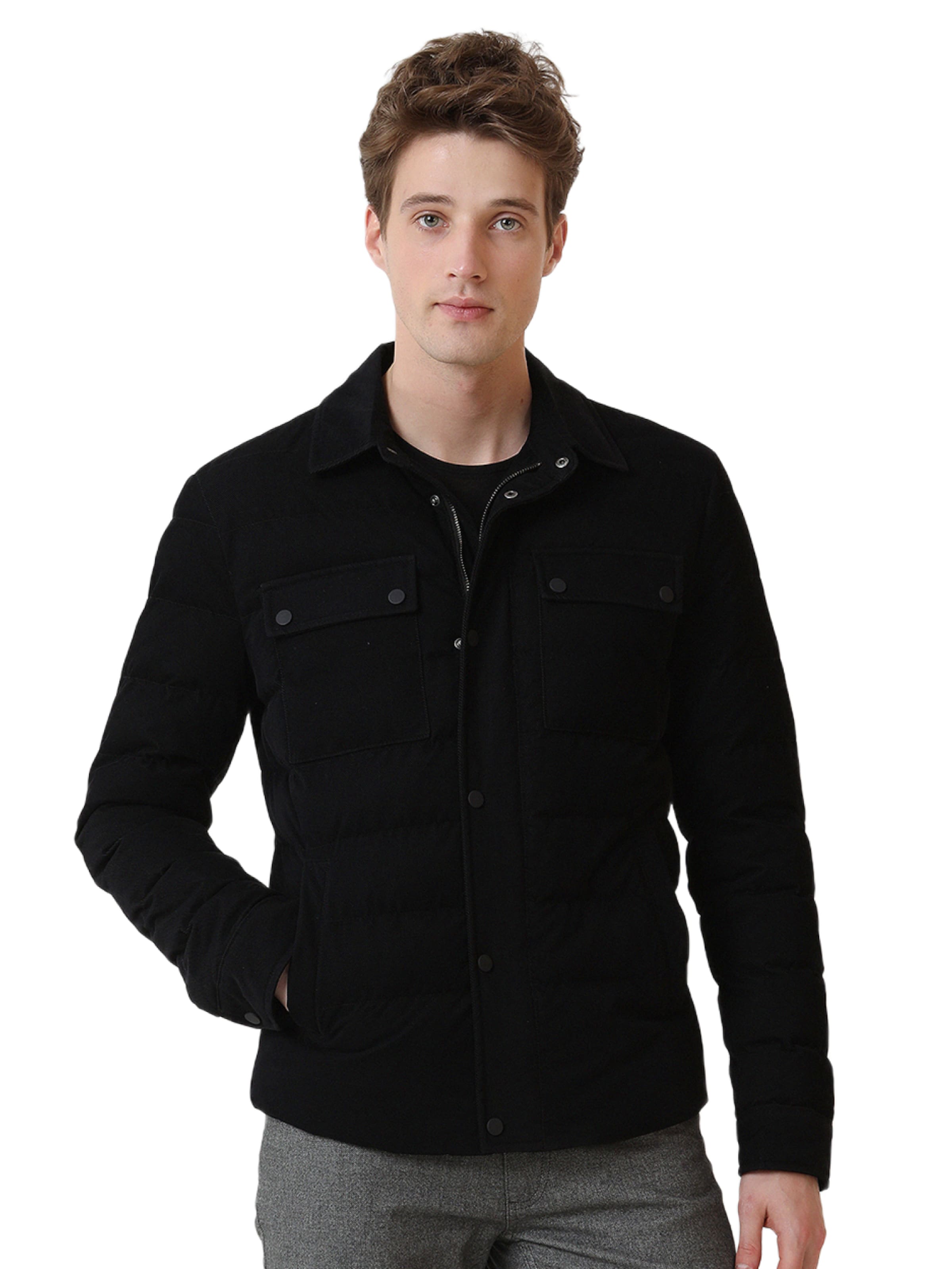 KİP Between-season jacket in Black: front