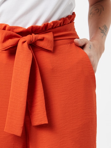 VILA Loose fit Trousers 'RASHA' in Orange