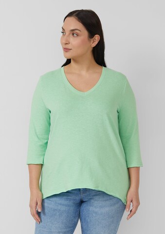 s.Oliver Shirt in Groen: voorkant