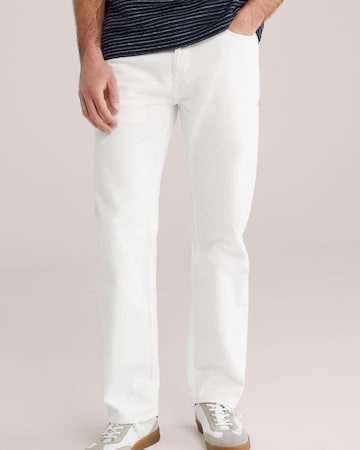 WE Fashion Štandardný strih Džínsy - Biela: predná strana