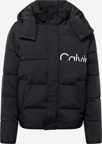 Veste mi-saison 'Essential' Calvin Klein Jeans en noir : devant